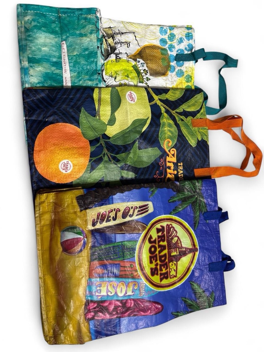 Trader Joe’s set of 3 Reusable Tote Bag - Multicolor